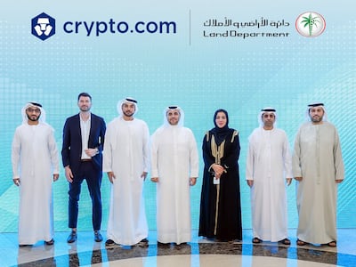 Dubai Land Department signs agreement with Crypto.com to develop digital investment environment for virtual real estate assets. Photo: Handout