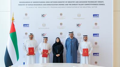 The UAE's new Industrialist Programme is aimed at increasing Emiratisation in the industrial sector. Photo: MoIAT