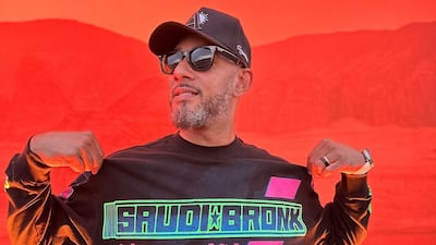 Kasseem Daoud Dean, aka Swizz Beatz, pictured in Saudi Arabia. Photo: Saudi Brox