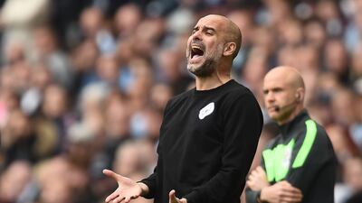 Manchester City manager Pep Guardiola. EPA