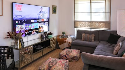 The family have made themselves at home in the spacious villa