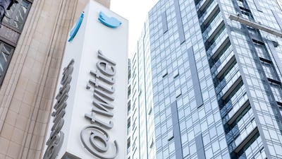Twitter's headquarters in San Francisco, California. It is looking to renegotiate terms of its leases on offices, including its San Francisco headquarters, according to the New York Times. AFP