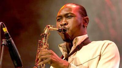 The Nigerian musician Seun Kuti. Mawazine Festival