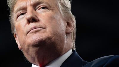 US President Donald Trump during a "Keep America Great" campaign rally in Toledo, Ohio, January 9, 2020. Saul Loeb / AFP
