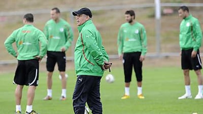 Rabah Saadane, the Algeria coach, commands the respect of his players following his upbringing under French colonial rule.