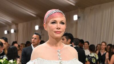 Michelle Williams wears Chanel. AFP
