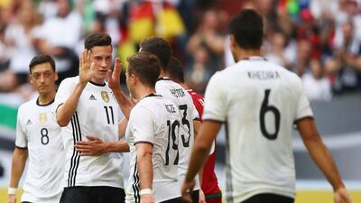 Germany's 2-0 win over Hungary last week was their furst clean sheet in over a year. Dean Mouhtaropoulos / Getty Images