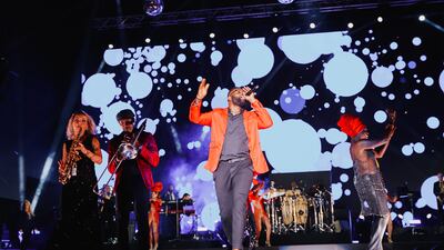 The band featured a horn and string section