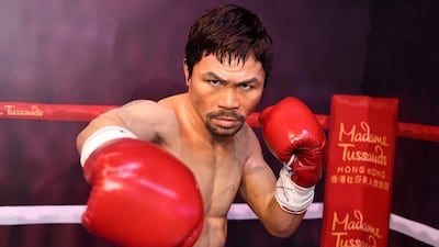 Manny Pacquiao's waxwork at Madame Tussauds Hong Kong was unveiled on November 23. Photo: Madame Tussauds