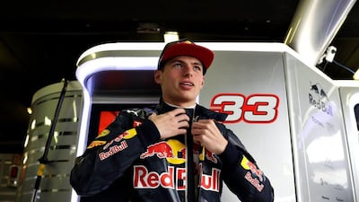 Max Verstappen gets ready in the garage during qualifying for the Spanish Formula One Grand Prix. Mark Thompson / Getty Images