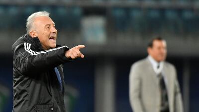 Alberto Zaccheroni has been in charge of the UAE for less than three months and is on the cusp of a first title with the national team. Giuseppe Cacace / AFP