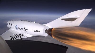 Virgin Galactic, the world’s first commercial spaceline owned by Sir Richard Branson’s Virgin Group and Abu Dhabi’s aabar Investments, successfully completed the second rocket-powered, supersonic flight of its passenger carrying reusable space vehicle, SpaceShipTwo (SS2). In addition to achieving the highest altitude and greatest speed to date, the test flight demonstrated the vehicle’s full technical mission profile in a single flight for the first time, including a high altitude deployment of the unique wing “feathering” re-entry mechanism. All of the test objectives were successfully completed.