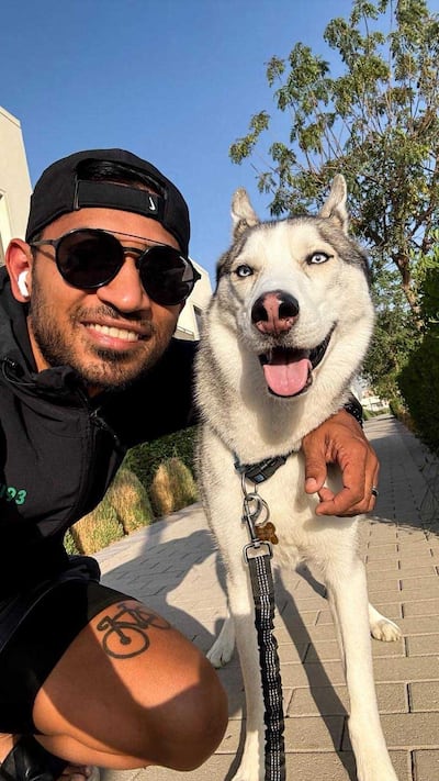 Animal lover Muhammad Usman at his villa in Dubai. Photo: Muhammad Usman