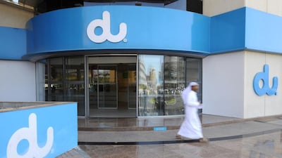 Du's rise in revenue failed to offset a 10 per cent rise in royalty payments to the federal government over the course of last year. Charles Crowell for The National