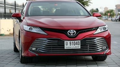 The 2018 Toyota Camry in Dubai. Chris Whiteoak / The National