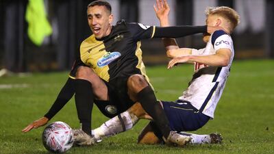 Josh Hmami - 6. Tried his best to disrupt Tottenham's rhythm and will be kicking himself for a tame effort on a rare foray into enemy territory. Reuters