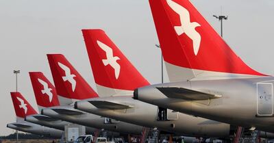 Air Arabia jets featuring the airline's old branding. Photo: Flickr