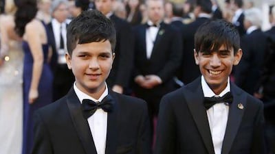 The Afghan actors Jawanmard Paiz, left, and Fawad Mohammadi. Reuters / Adrees Latif