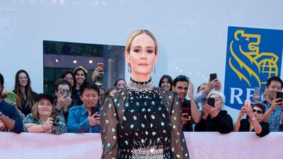 Sarah Paulson attends 'The Goldfinch' premiere during the 2019 Toronto International Film Festival on September 8, 2019. AFP