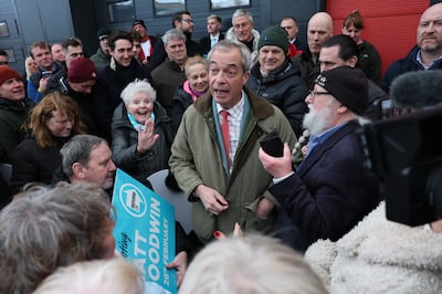 Nigel Farage and his far-right Reform UK party are gaining in popularity. EPA