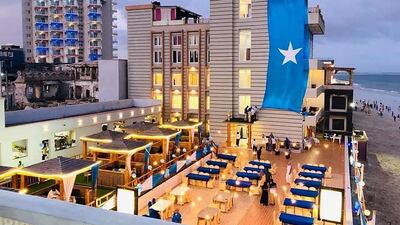 A promotional photo of the hotel taken from its website.