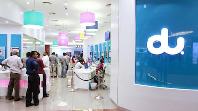 Du’s shares closed 3.85 per cent higher on Sunday at Dh5.40, its highest level since July. Sarah Dea/The National