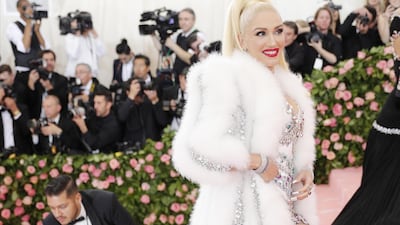 Singer Gwen Stefani arrives at the 2019 Met Gala in New York on May 6. EPA