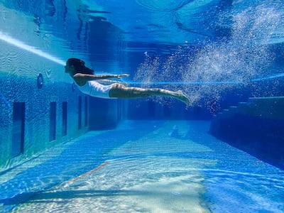 Italian artist Velasco Vitali created a shimmering mosaic within the hotel pool. Photo: Jumeirah