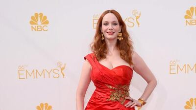Getting into shape: an hourglass figure (Christina Hendricks). Jordan Strauss / Invision / AP