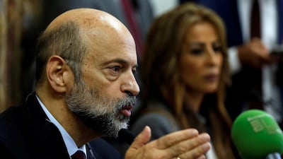 ordan's Prime Minister Omar al-Razzaz speaks during a news conference in Amman, Jordan June 19, 2018. Reuters