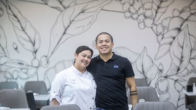 Baguisa with her husband Jaypee.