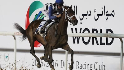 Polar River races at the UAE 1,000 Guineas in January. Satish Kumar / The National / January 14, 2016