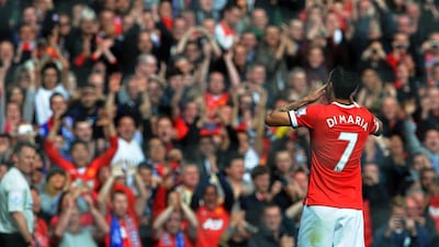Angel di Maria has three goals and three assists in five Premier League matches for Manchester United this season. Peter Powell / EPA