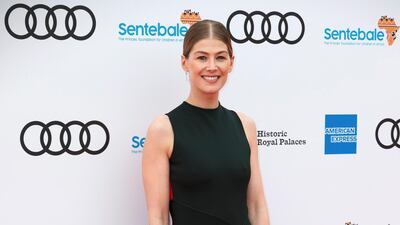 British actress Rosamund Pike was also in attendance. EPA