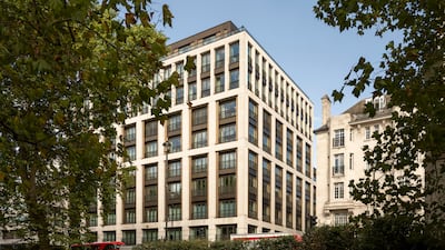 The four-bedroom flat is in the Clarges Mayfair building at 82 Piccadilly