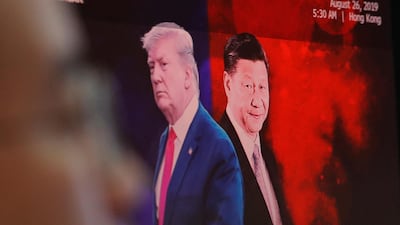 China is calling for calm amid rising trade tensions with the US. AP