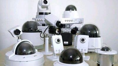 The market for IP-based surveillance systems, which generate digital video feeds that can be easily shared, is estimated to be worth about $100 million within the Gulf. Mike Young / The National