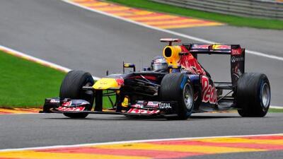 Sebastian Vettel was in impressive form during qualifying at the Belgian Grand Prix in Spa-Francorchamps.
