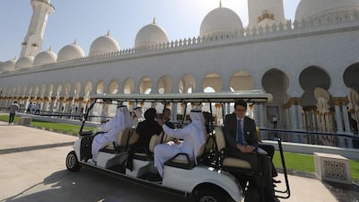 The tour around the mosque.