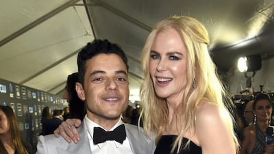 Rami Malek and Nicole Kidman laughed off her Golden Globes snubbing of the 'Bohemian Rhapsody' star. Courtesy Film Magic