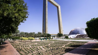 The Dubai Frame opens to the public on January 1. Victor Besa for The National