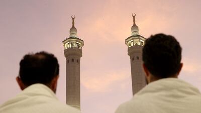 Worshippers gather for prayers at the Grand Mosque in the holy city of Makkah. AFP