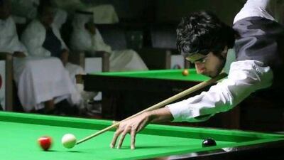 Khalid Al Kamali through to the Under 21 finals of the Seventh Arab Snooker Championships in Dubai.
