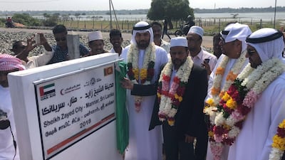 Emirates Red Crescent opens Sheikh Zayed Village in Mannar, Sri Lanka. Wam