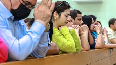 Churches may organise their own prayer services, while those unable to attend can pray at home, church leaders say. Victor Besa / The National