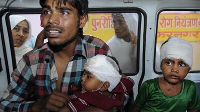 Injured children from riot-hit Shahjapur are admitted to a hospital in Muzaffarnagar. Sexual violence was rampant during the three-day riots, which started on September 7. AFP