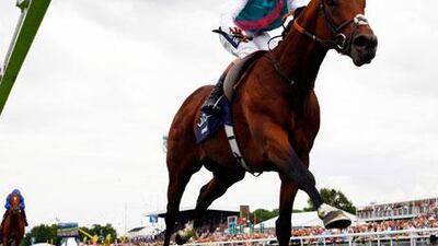Canford Cliffs may get another chance at Frankel, above right, at the inaugural Queen Elizabeth II Stakes in Ascot.