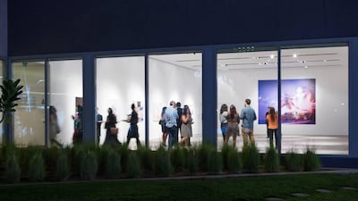 The Pavilion Downtown Dubai, Gallery 2, displays an exhibition by Farah Al Qassimi - Hung From The Moon