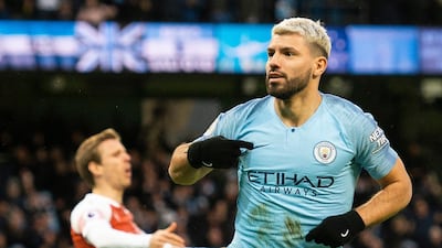 Striker: Sergio Aguero (Manchester City) – The scourge of Arsenal. The Argentinian’s 14th City hat-trick was evidence of his predatory streak and ruthlessness. EPA