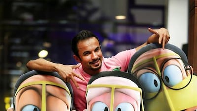Mohammed Saeed Harib, the creator of the Freej cartoon characters. Pawan Singh / The National
